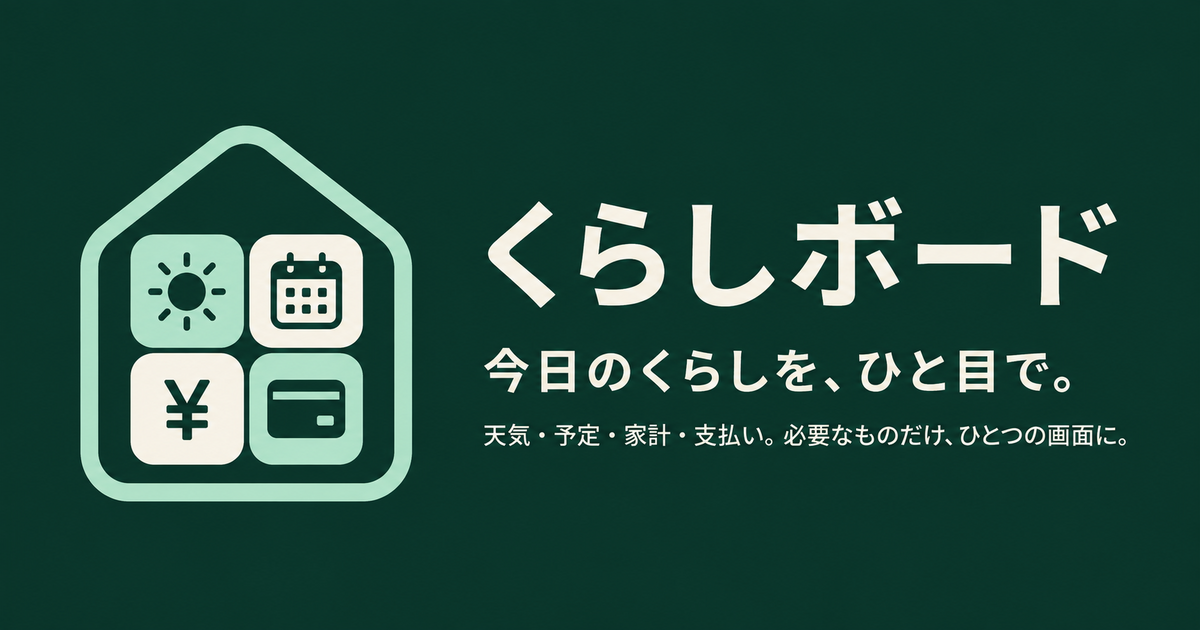 くらしボードのSNS共有用画像